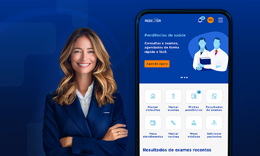 Dora apresentando o app